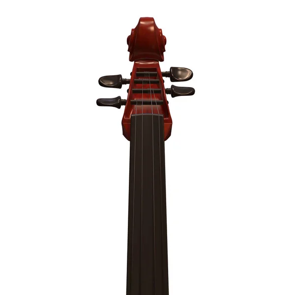 大提琴的乐器 3d 图 — 图库照片