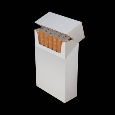 sigara paketi 3D çizimi