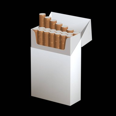 sigara paketi 3D çizimi