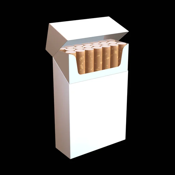 Illustrazione 3d del pacchetto di sigarette — Foto Stock