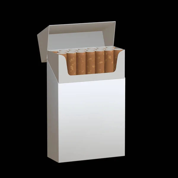 Illustration 3D du paquet de cigarettes — Photo