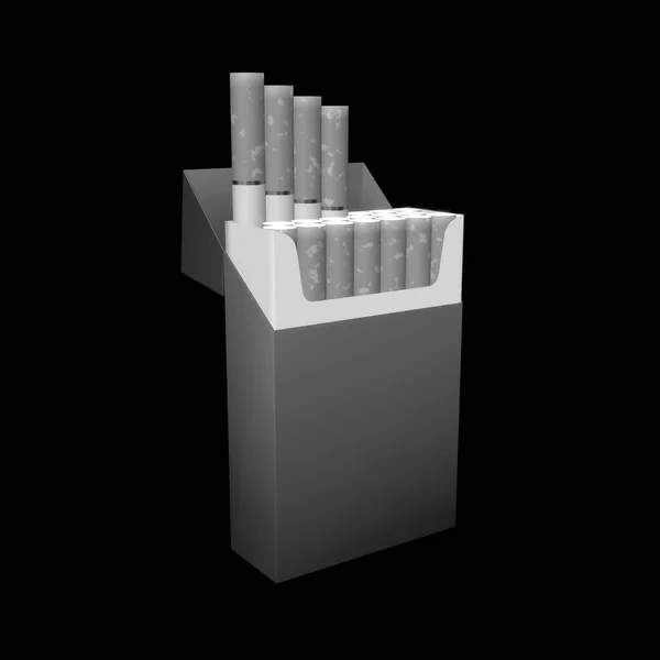 3d ilustración del paquete de cigarrillos — Foto de Stock