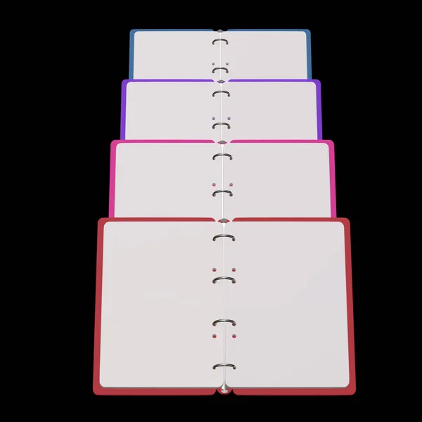 3d ilustración de bloc de notas en blanco — Foto de Stock