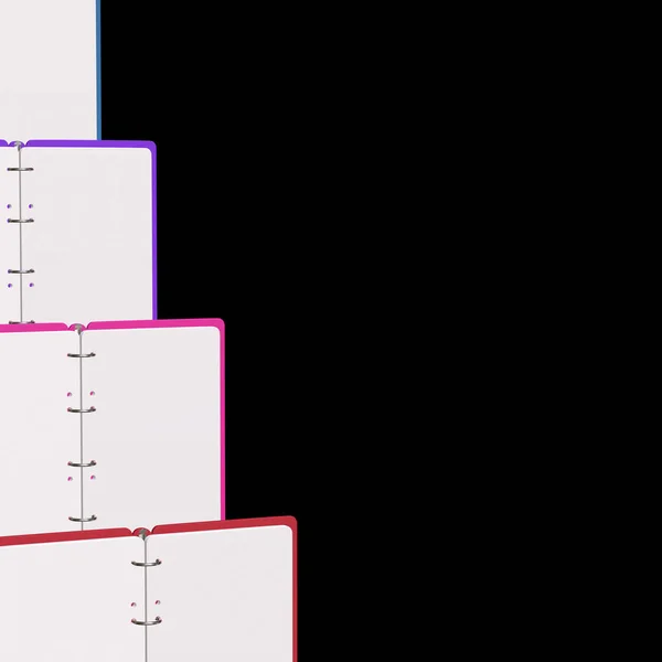 빈 메모장의 3d 그림 — 스톡 사진