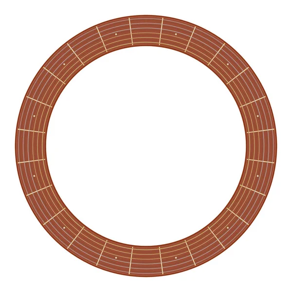 Illustration vectorielle de manche de guitare ronde — Photo