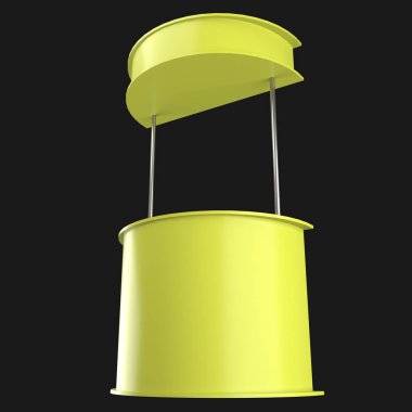 satış noktası standı 3d çizim