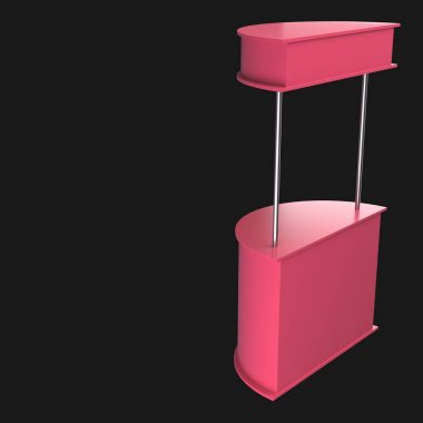 satış noktası standı 3d çizim