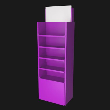 satış noktası standı 3d çizim