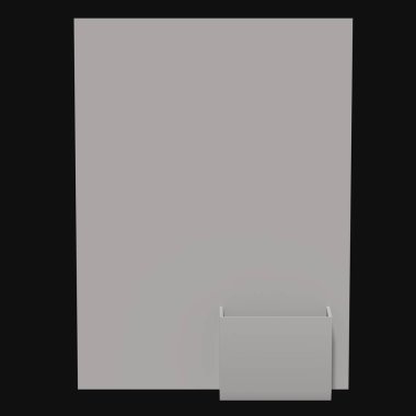 satış noktası standı 3d çizim