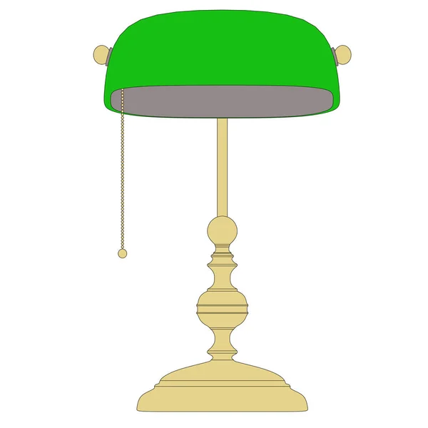 Lamp with outline 3d illustration — Stock Photo, Image