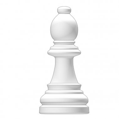 izole satranç parça 3d çizim