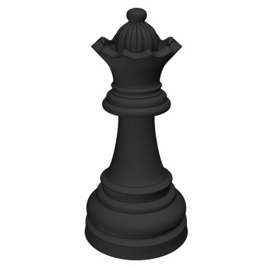 izole satranç parça 3d çizim