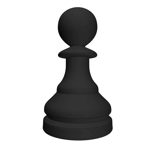 Isolated chess piece 3d illustration — Stock Photo, Image