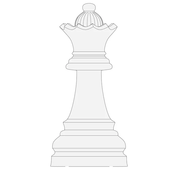 孤立したチェスの作品 3 d イラスト — ストック写真