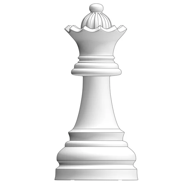 izole satranç parça 3d çizim