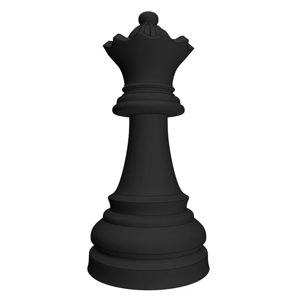 Σκάκι απομονωμένο κομμάτι 3d απεικόνιση — Φωτογραφία Αρχείου