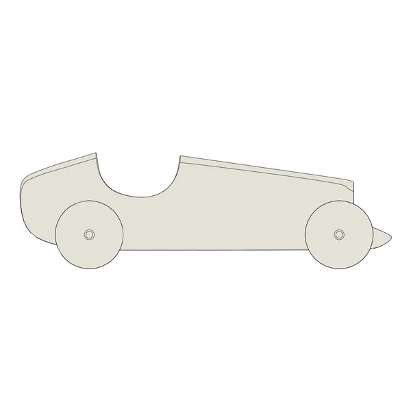 Jouet voiture contour illustration 3d — Photo