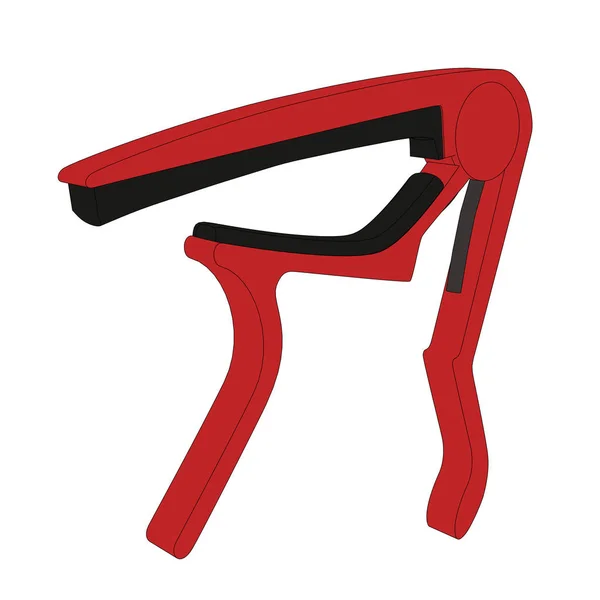 gitar capo anahat 3d çizim