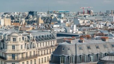 Paris 'teki Lafayette galerisinden güzel binaların zaman çizelgesi manzarası