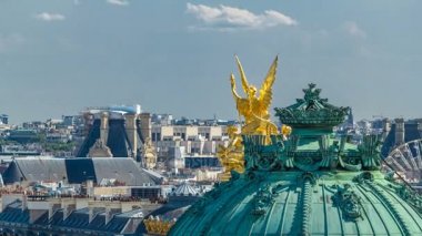 Palais veya Opera Garnier 'in en iyi manzarası Paris, Fransa' daki Ulusal Müzik Akademisi.
