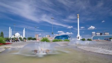 Bağımsızlık Meydanı timelapse hyperlapse çeşme