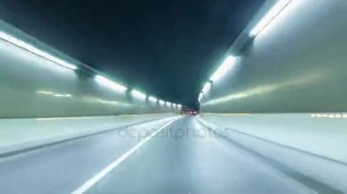 Monaco şehir yollar trafik araba ışığı ile gece timelapse hyperlapse drivelapse rotaları