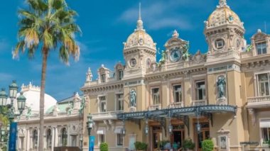 Monte Carlo timelapse, Monaco Grand Casino. Tarihi bina