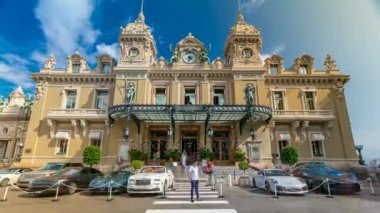 Monte Carlo timelapse, Monaco Grand Casino. Tarihi bina