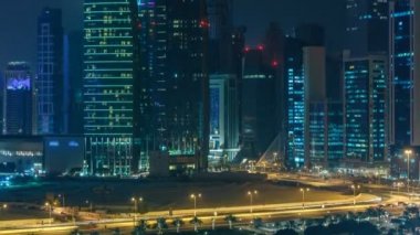 Batı Körfezi bölgesinin ufuk çizgisi Doha Zaman Çizelgesi, Katar.