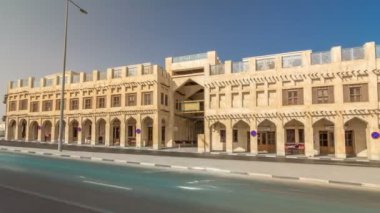 Doha, Katar 'da Souq Waqif zaman atlaması.