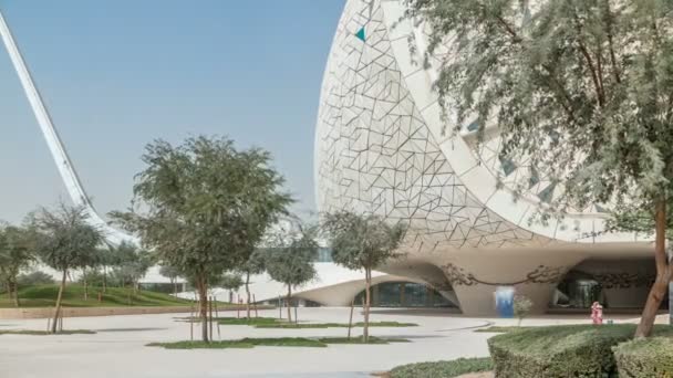 Widok kompleksu edukacyjnego miasta Timelapse uruchomionego przez Fundację Katar w Doha. — Wideo stockowe
