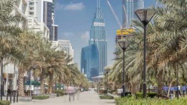 İş Körfezi ve şehir Timelapse görünümü alan Dubai