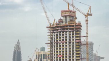 İnşaat alanı içinde Dubai timelapse, Birleşik Arap Emirlikleri