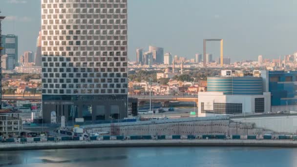 Ритм міста Дубай повітряний таймелапс — стокове відео