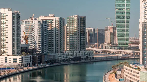 Ритм міста Дубай повітряний таймелапс — стокове фото