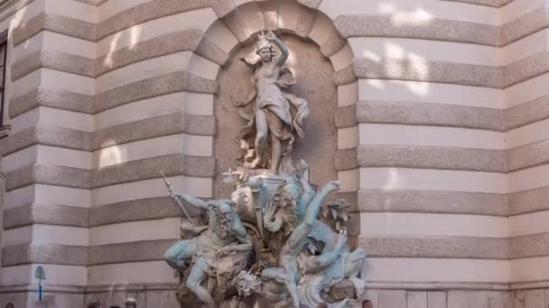 Fontana Austria, che conquista il mare timelapse a Vienna . — Video Stock