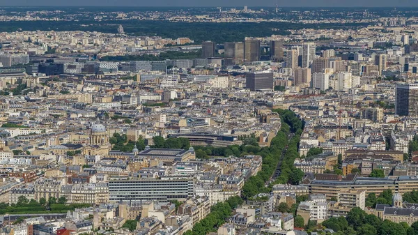 Верхній Вид Паризький Скайлайн Висоти Timelapse Основні Пам Ятки Європейського — стокове фото