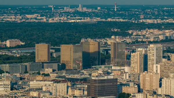 Vue Ciel Paris Dessus Timelapse Principaux Monuments Mégapole Européenne Avec — Photo