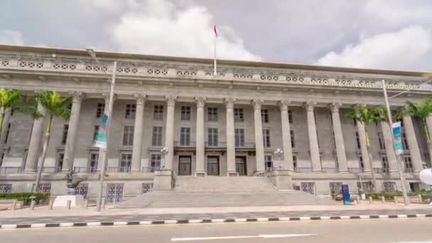 National Art Gallery timelapse hyperlapse. Antiguamente el edificio de la Corte Suprema y el Ayuntamiento . — Vídeo de stock