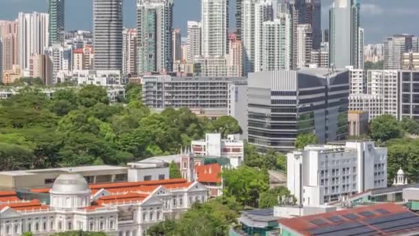 National Museum of Singapore airtime timelapse from Victoria street. — 비디오