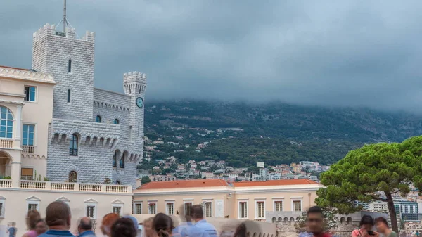 Prince Palace Monaco Timelapse Official Residence Prince Monaco Built 1191 — Stock Photo, Image