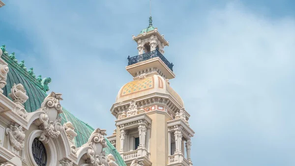Details Tower Top 19Th Century Baroque Style Palace Monte Carlo — Stock Photo, Image