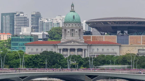 Galerie Nationale Art Timelapse Avec Pont Esplanade Anciennement Édifice Cour — Photo