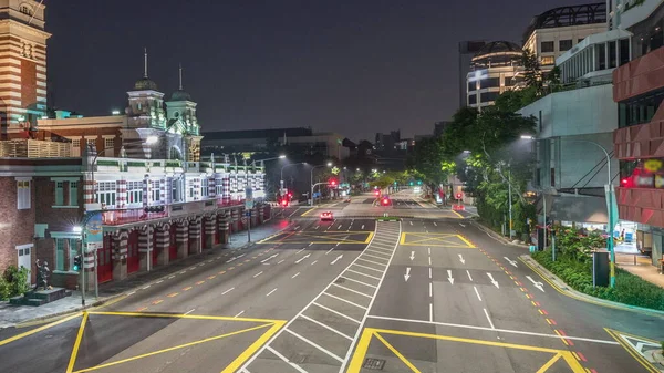 Singapur Daki Itfaiye Istasyonunda Gece Gündüz Hava Trafiği — Stok fotoğraf
