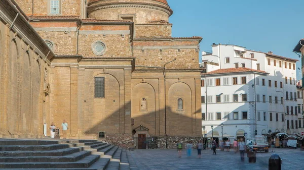 Basilica San Lorenzo Basilica San Lorenzo Timelapse Firenze Città Chiesa — Foto Stock