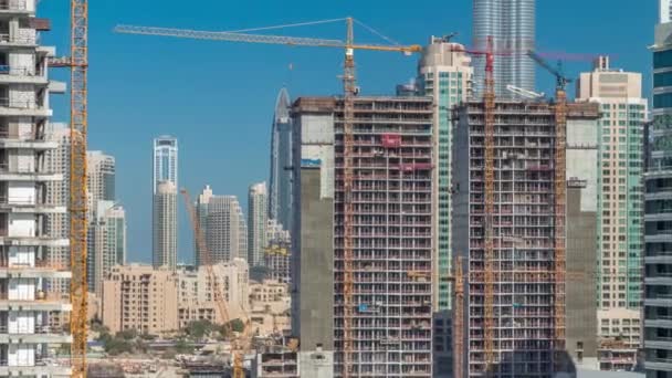 Rytmen i staden Dubai antenn timelapse — Stockvideo