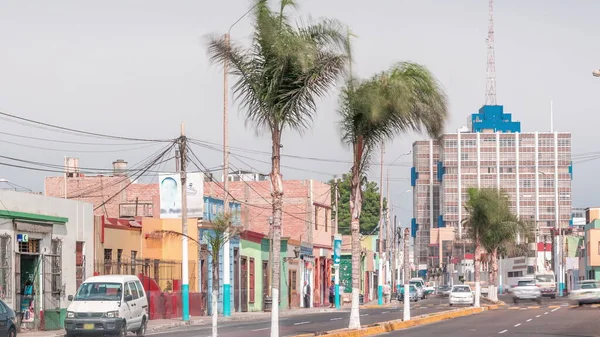 Monumental Callao Ett Nya Modeområdena Nära Lima Timelapse Gamara Street — Stockfoto