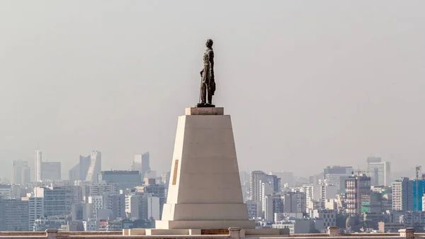Panoramic Aerial View Cityscape Lima Morro Solar Hill Timelapse Hyperlapse — Stock Photo, Image