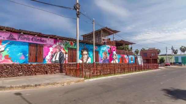 Monumental Callao egyike az új divat területek közelében Lima timelapse hyperlapse. Líbia Peru. — Stock videók
