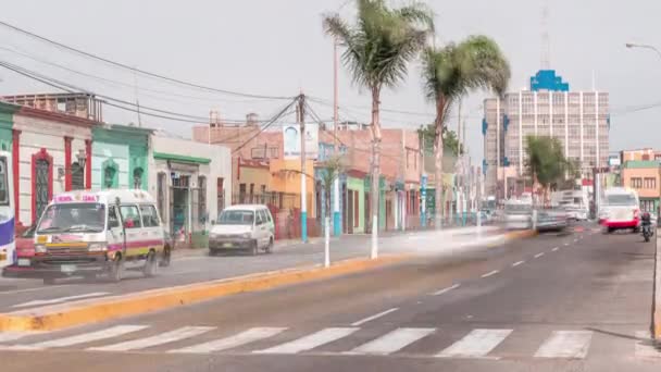 Monumentální Callao je jednou z nových módních oblastí v blízkosti Limy. Lima Peru. — Stock video